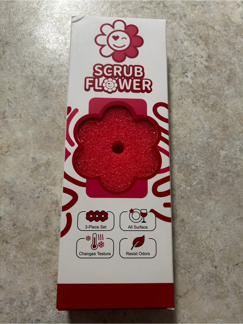 Red Cleaning Sponge